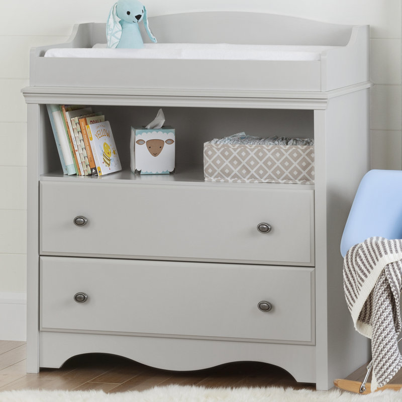 South Shore Angel Soft Gray Changing Table & Reviews Wayfair